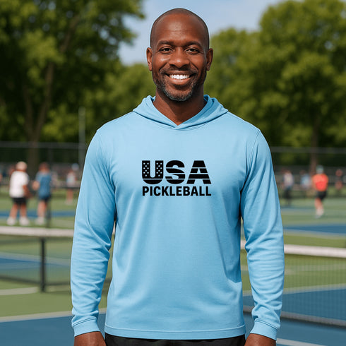 USA Pickleball Stripes & Stars Performance Shirt – Short Sleeve, Long Sleeve & Hoodie